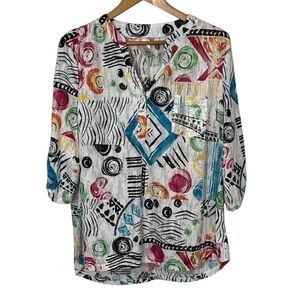 B1- extra large patterned long sleeve size XL THOMAS & OLIVIA